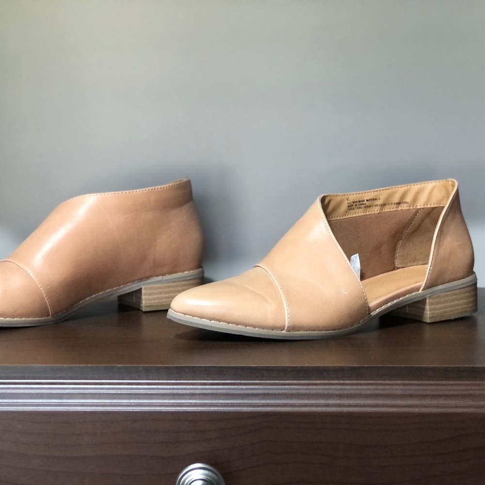 Tan Booties Flats
